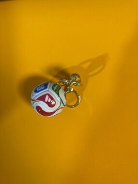 Others Follow Multicolor Soccer Ball Keychain - Red, Green, Blue, White, Gold